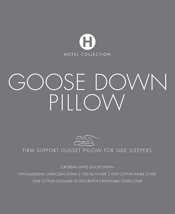 Hotel Collection European White Goose Down Firm King ...