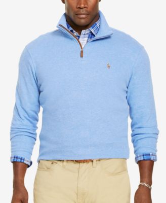 polo ralph lauren men's estate rib half zip sweater