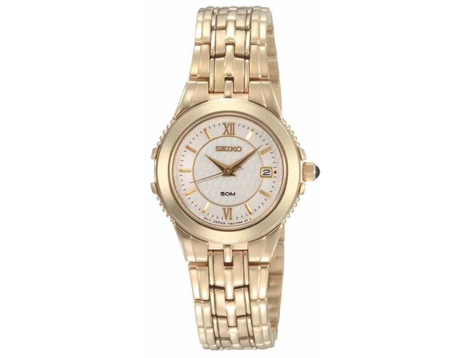 Seiko Watch, Womens Stainless Steel Goldtone Bracelet SXDB20