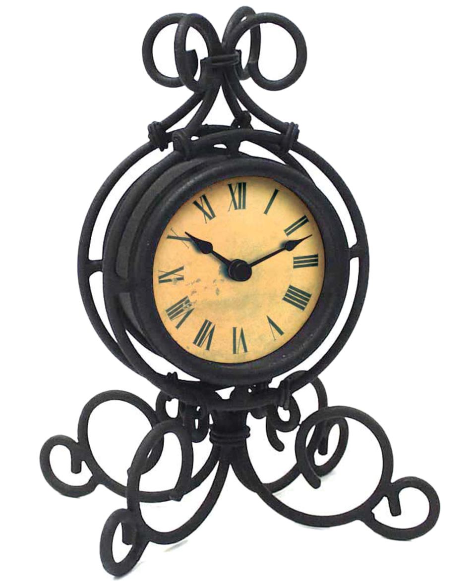 Infinity Instruments Boutique De Fleur Metal Alarm Clock   Clocks