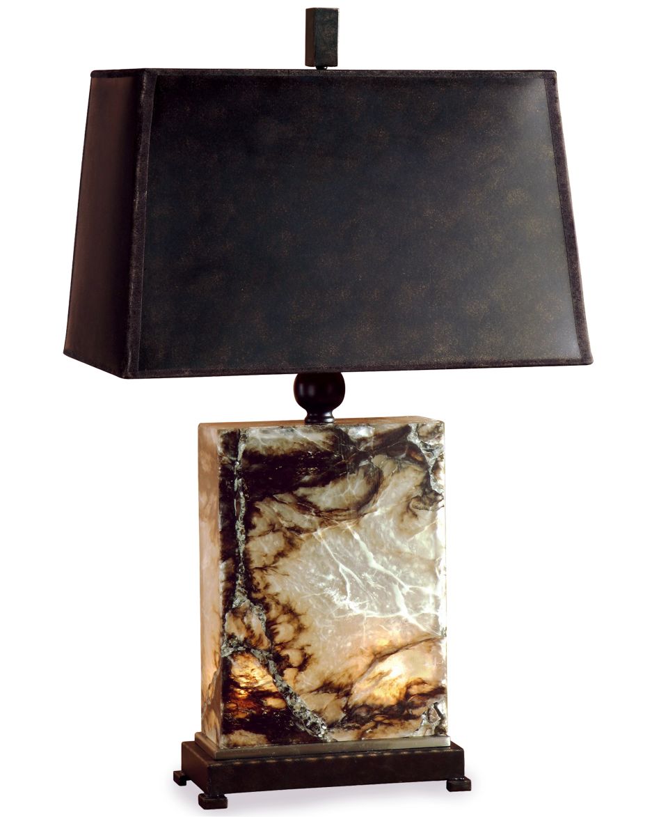 Murray Feiss Table Lamp, Hand Painted Porcelain