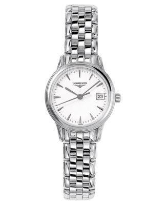 Longines Watch, Women's Stainless Steel Bracelet L42094876 - Watches ...