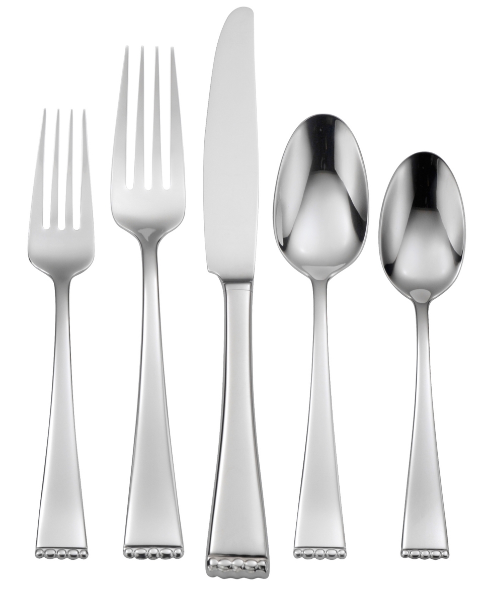 Oneida Flatware 18/10, Classic Pearl 5 Piece Place Setting   Flatware