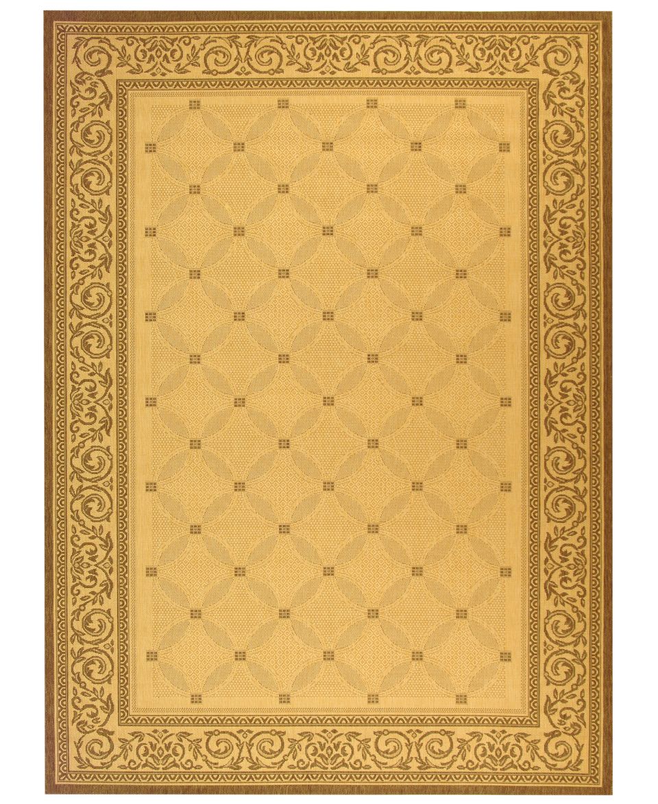 Area Rug, Courtyard Indoor/Outdoor CY1502 3901 Sand/Black 7 10 x 11