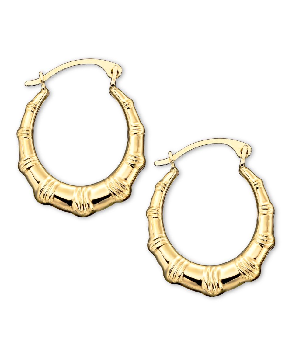 10k Gold Small Polished Pleat Hoop Earrings   Earrings   Jewelry