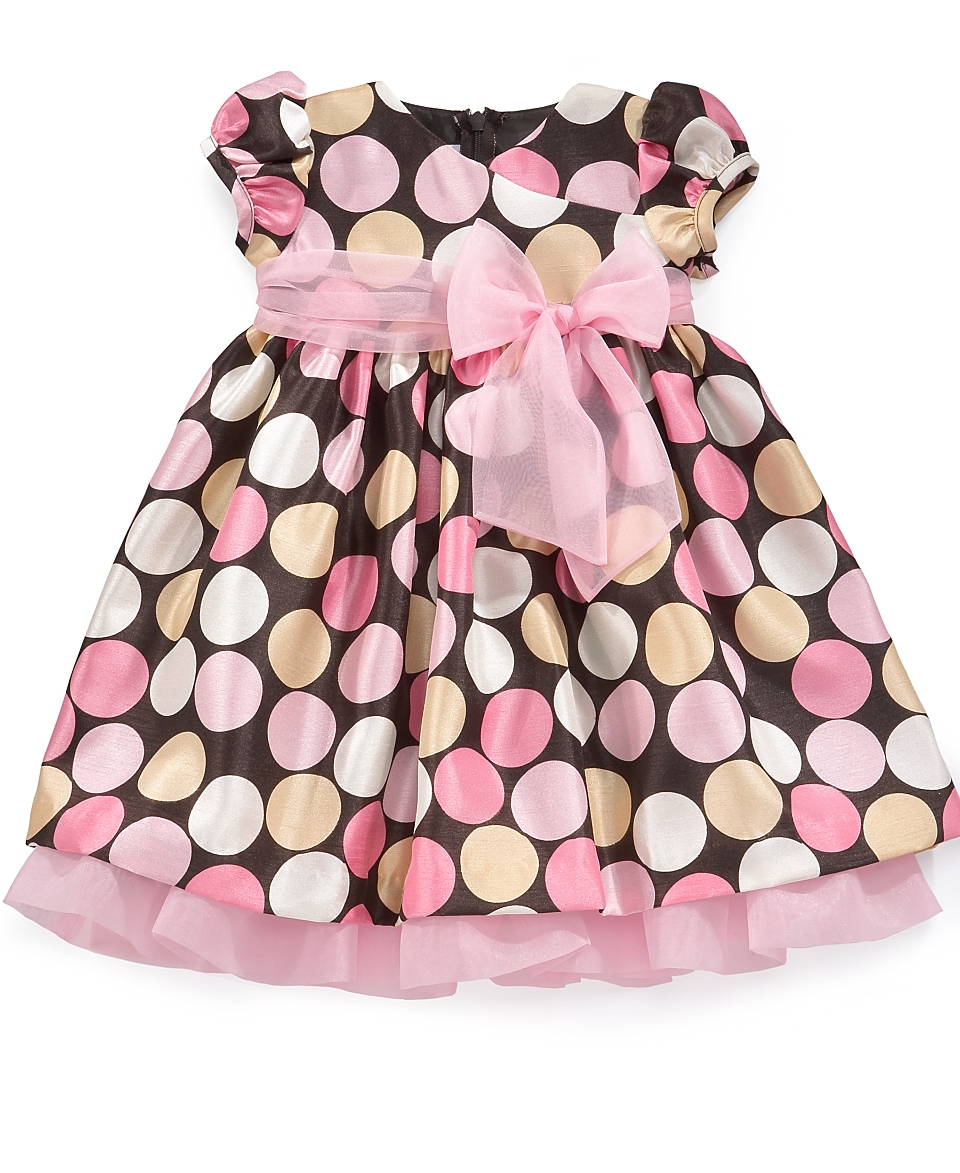   Bonnie Jean Baby Girl Dress, Polka Dot Shantung customer 