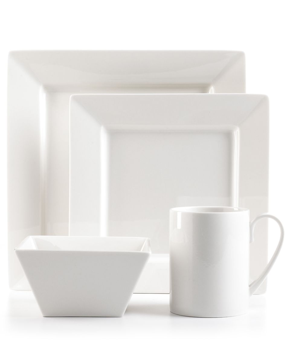 Martha Stewart Collection Dinnerware, Avenue Square 4 Piece Place