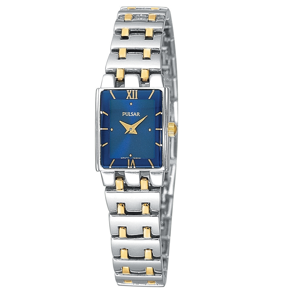Pulsar Watch, Womens Two Tone Stainless Steel Bracelet PEG363   Watches   Jewelry & Watches