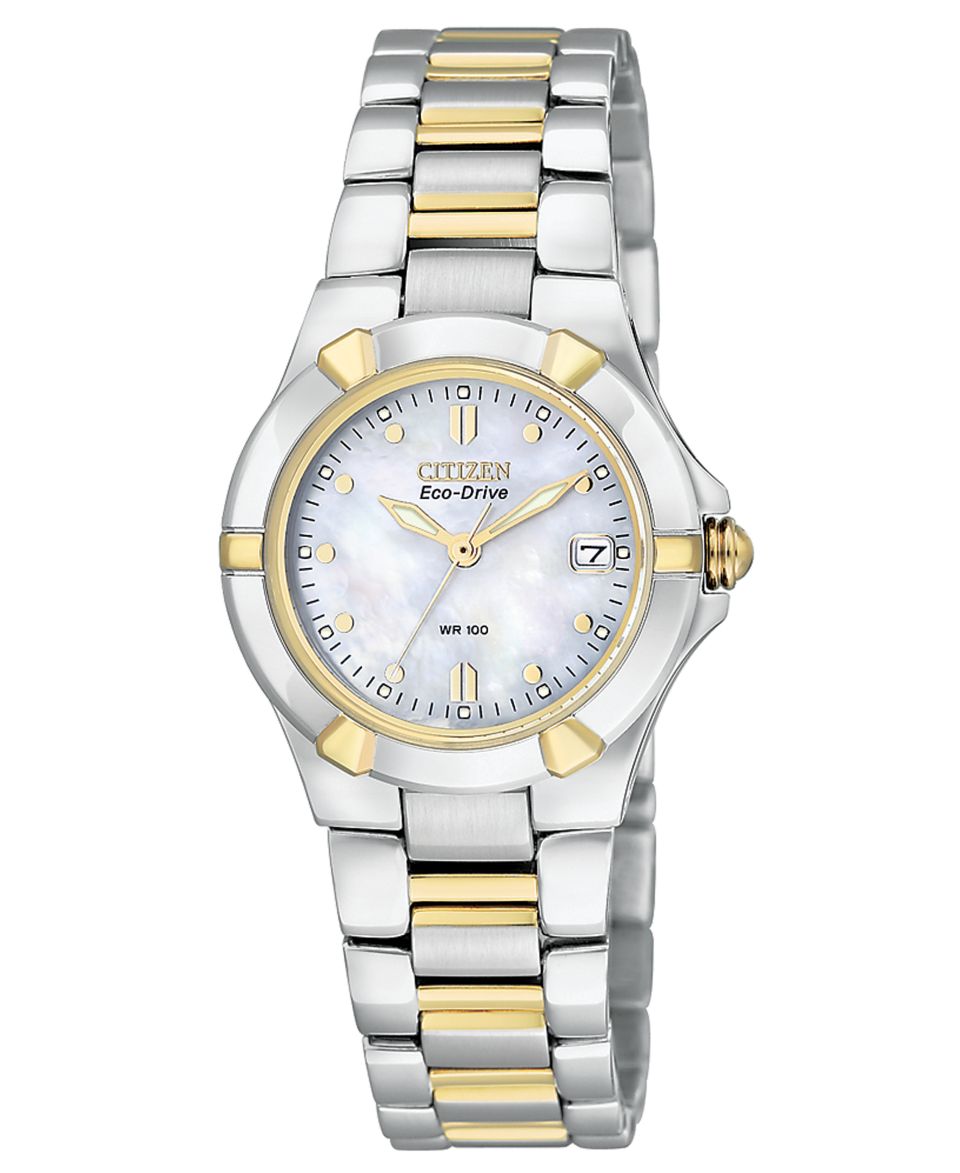 Citizen Watch, Womens Eco Drive Two Tone Stainless Steel Bracelet