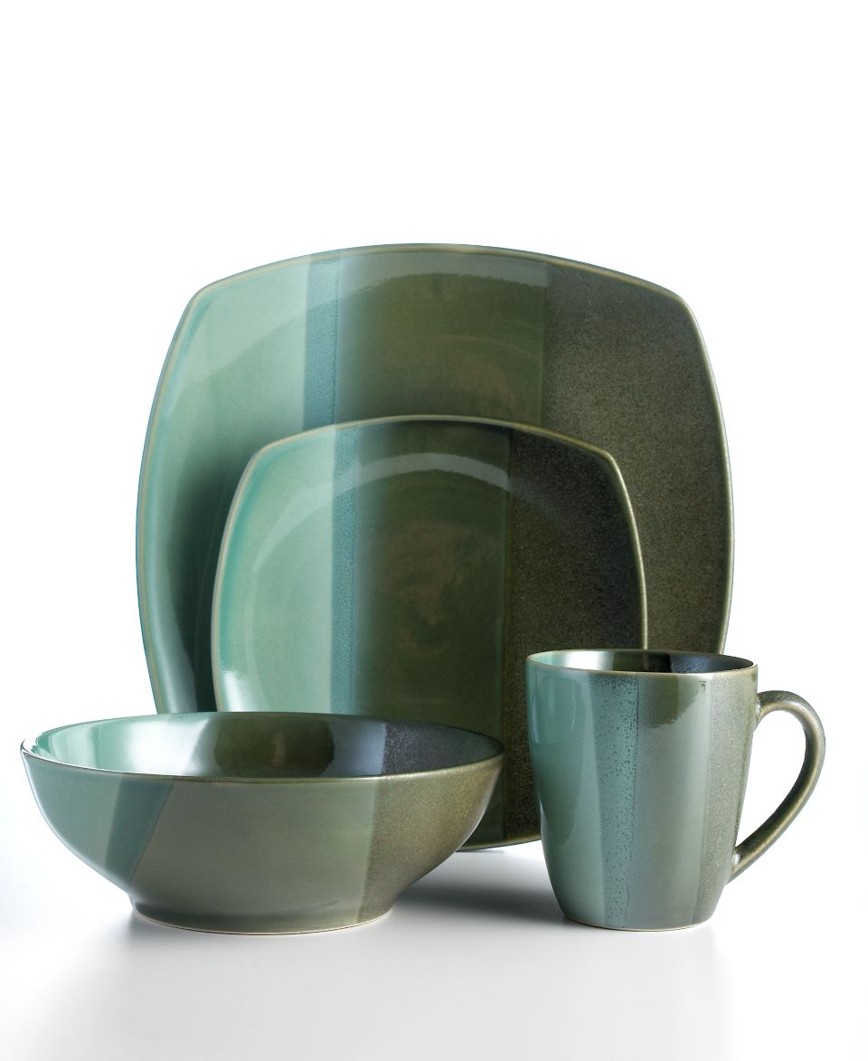 Sango Dinnerware, Deco Green 16 Piece Set