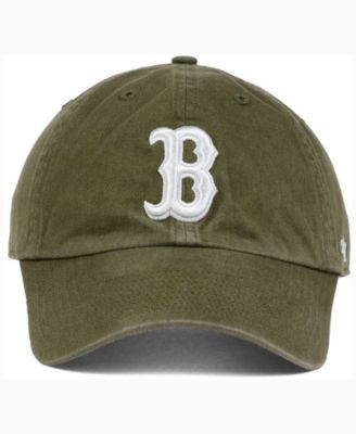 olive green red sox hat