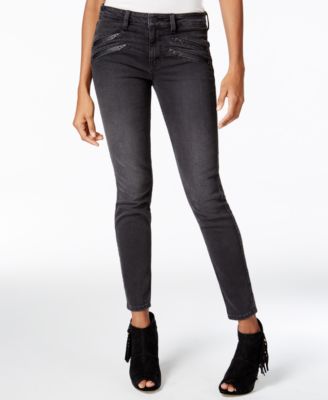 women's moto skinny jeans