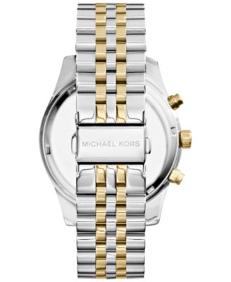 michael kors large lexington chronograph bracelet watch 45mm