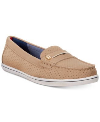 tommy hilfiger butter leather loafers