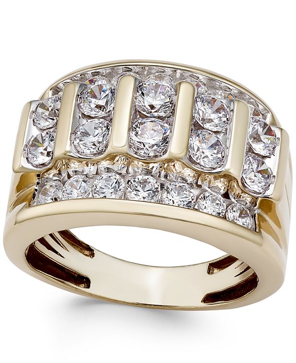  Macy s  Men s  Diamond Elevated Cluster Ring  3 ct t w in 