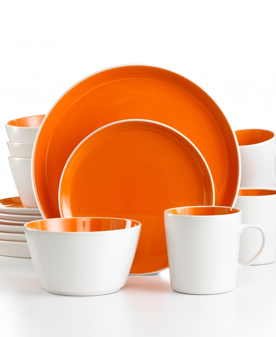 Oneida Dinnerware, Mango Color Burst 16 Piece Set   Casual Dinnerware