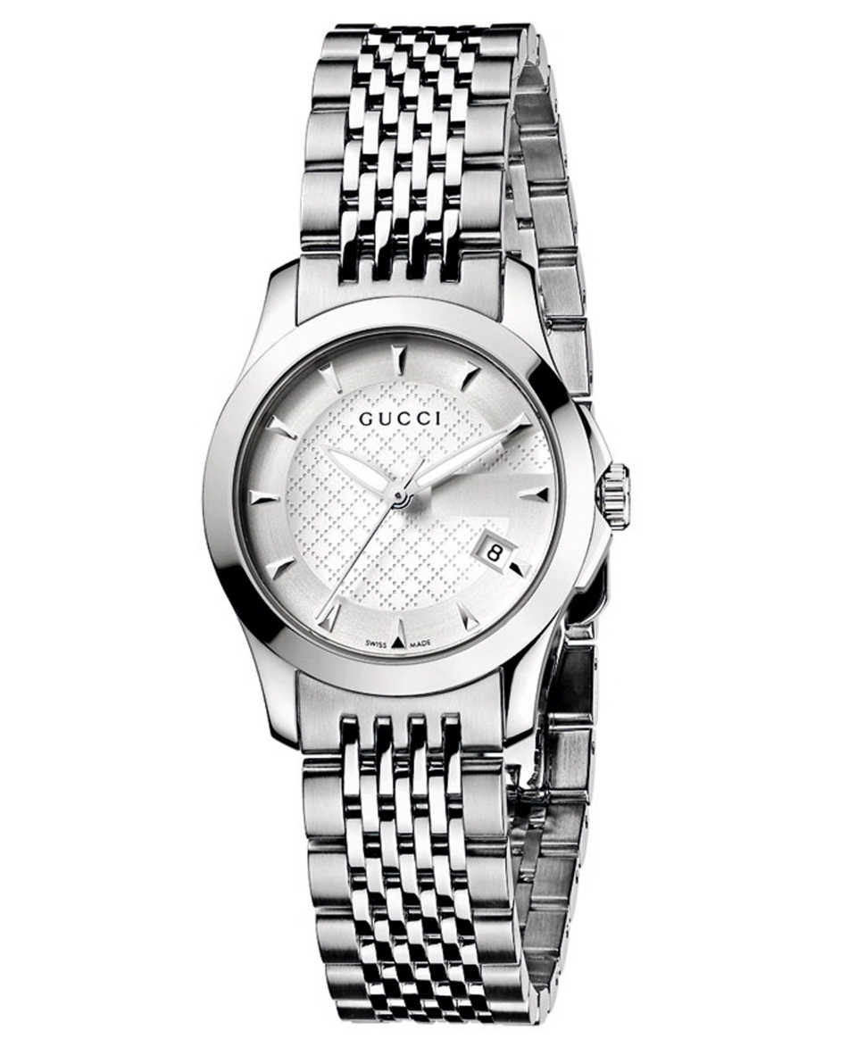 Gucci Watch, Womens Swiss G Timeless Stainless Steel Bracelet 44mm