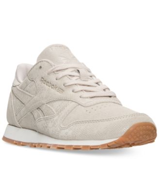 Reebok Women's Classic Leather Exotic Casual Sneakers from Finish Line \u0026  Reviews - Finish Line Athletic Sneakers - Shoes - Macy's
