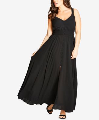city chic v neck maxi dress