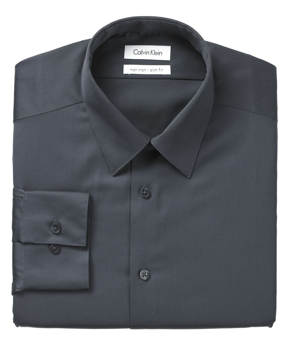 Calvin Klein X Dress Shirt, Solid Slim Fit   Mens Dress Shirts   