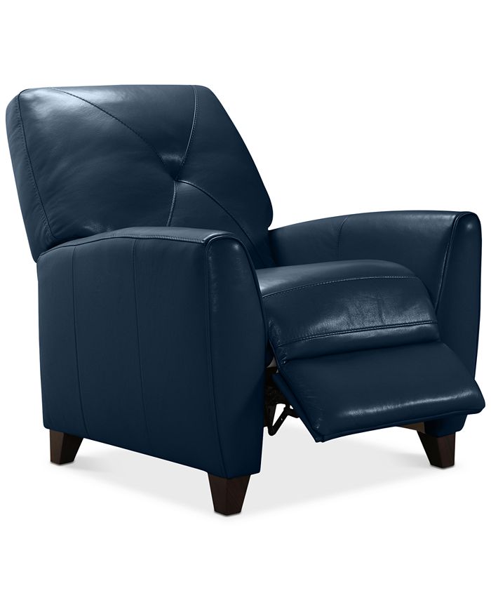 Furniture Myia Leather Pushback Recliner, Created for Macy's & Reviews