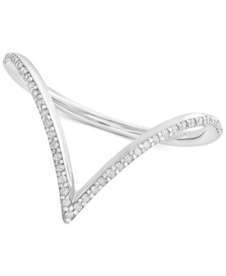 gold ring v shape