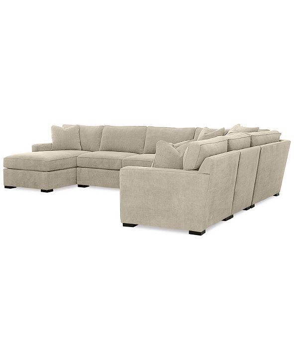 Furniture Radley 5Piece Fabric Chaise Sectional Sofa