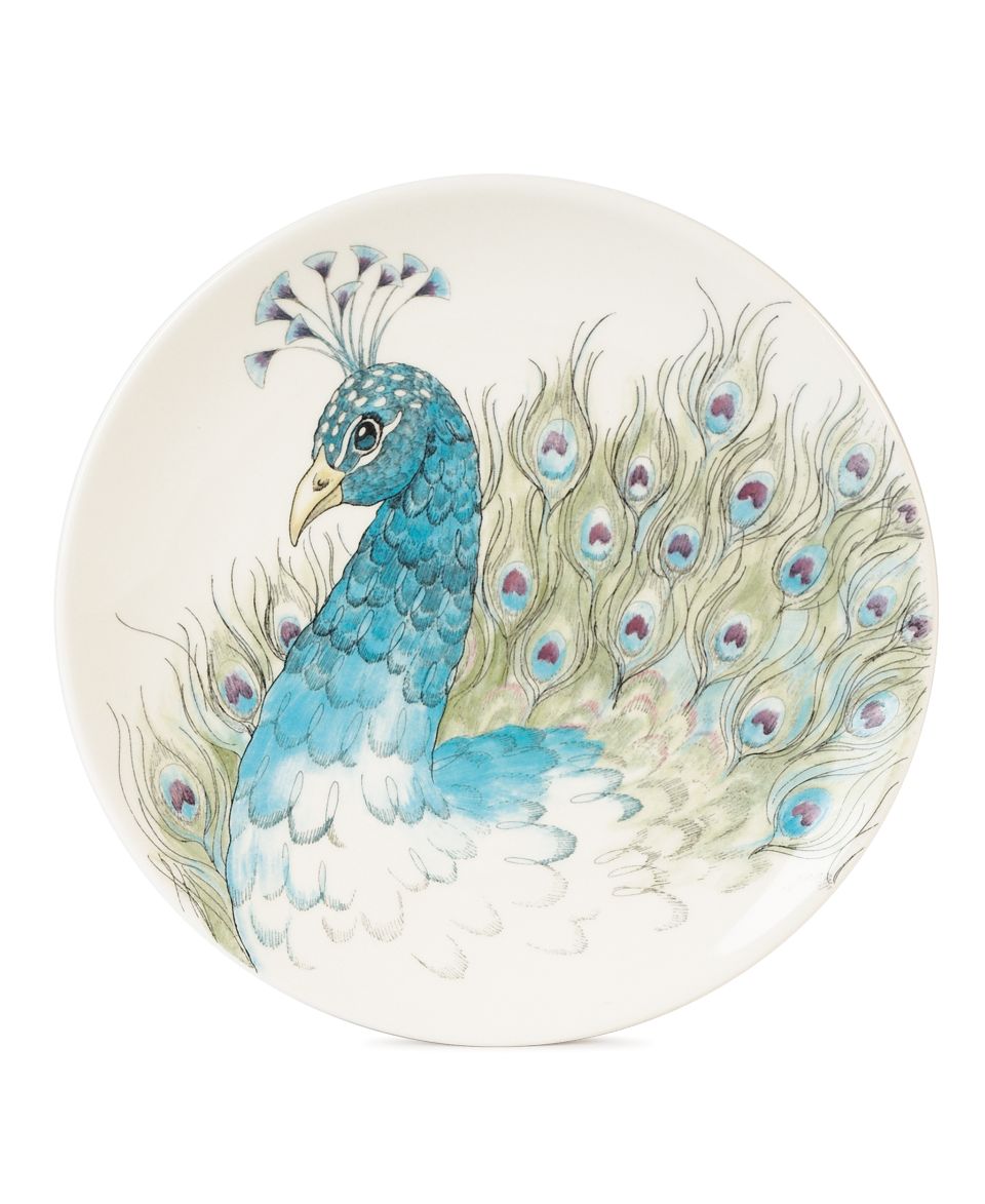 CLOSEOUT Edie Rose by Rachel Bilson Dinnerware, Peacock Feather 4 Piece Place Setting   Casual Dinnerware   Dining & Entertaining