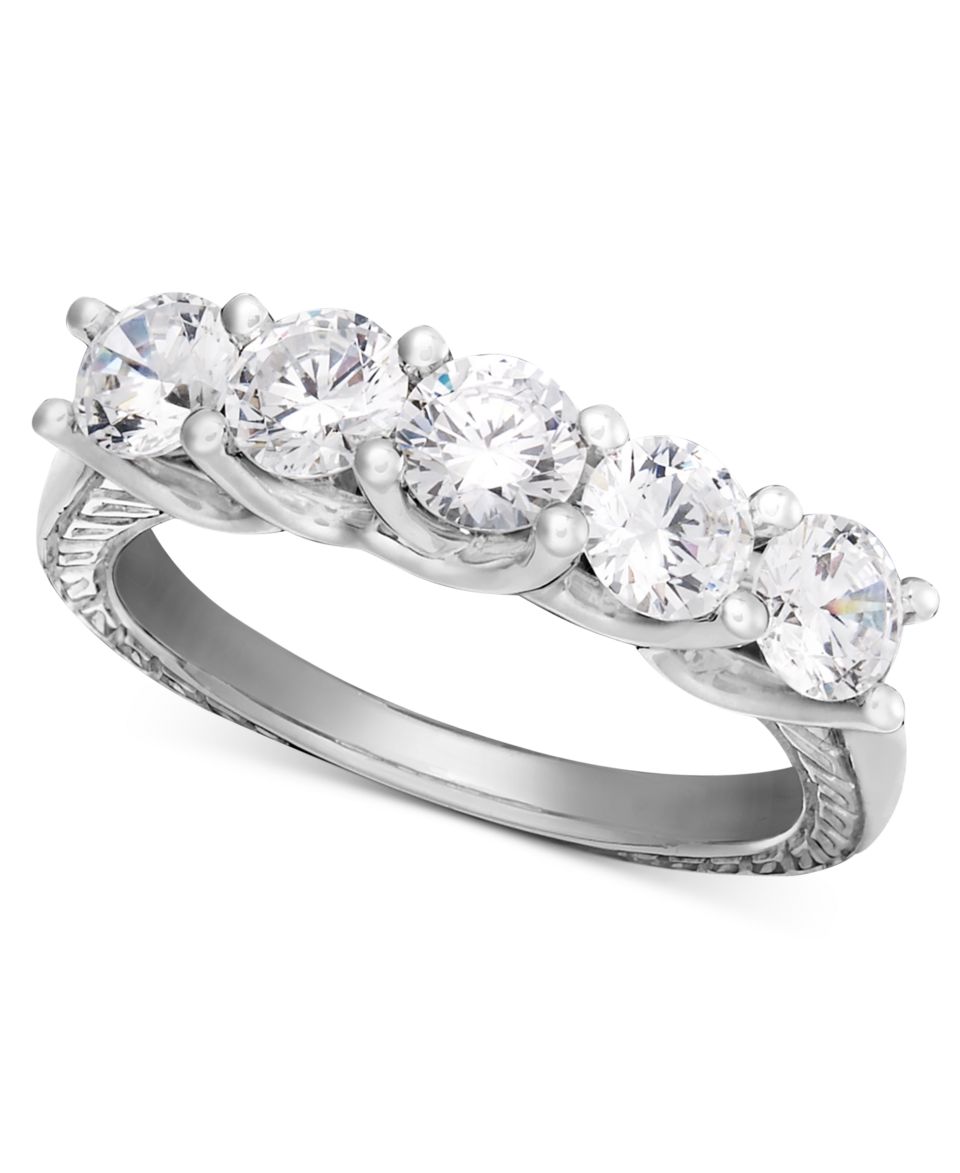 Diamond Ring, 18k White Gold Five Stone Diamond (2 ct. t.w.)