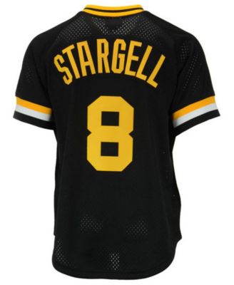 Men's Pittsburgh Pirates Willie Stargell Mitchell & Ness Black 1982  Authentic Cooperstown Collection Mesh Batting Practice Jersey