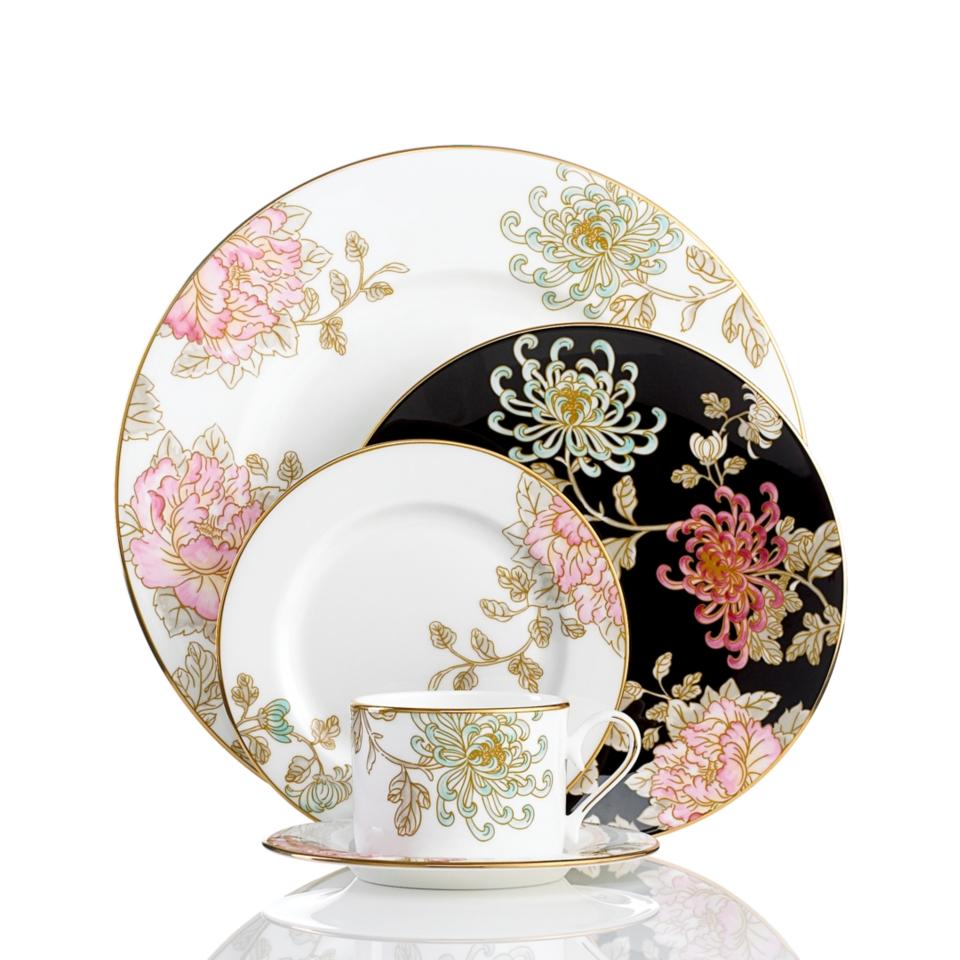 Marchesa by Lenox Dinnerware, Painted Camellia 5 Piece Place Setting