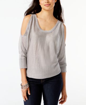 macys cold shoulder sweaters