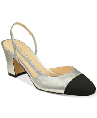 macys block heel pumps