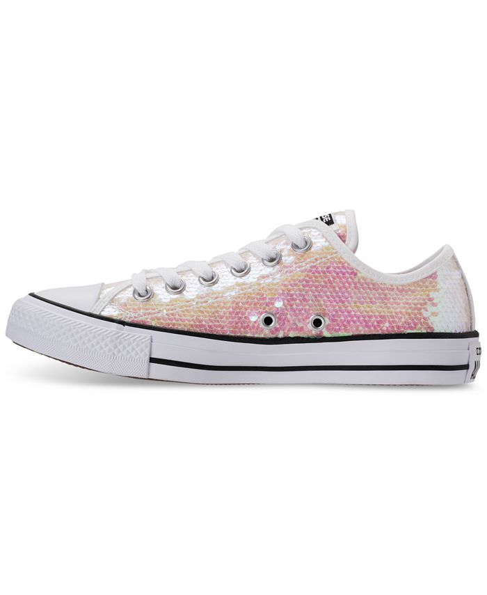 Converse Women's Chuck Taylor Ox Sequin Casual Sneakers from Finish