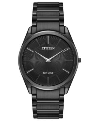 all black citizen eco drive watch