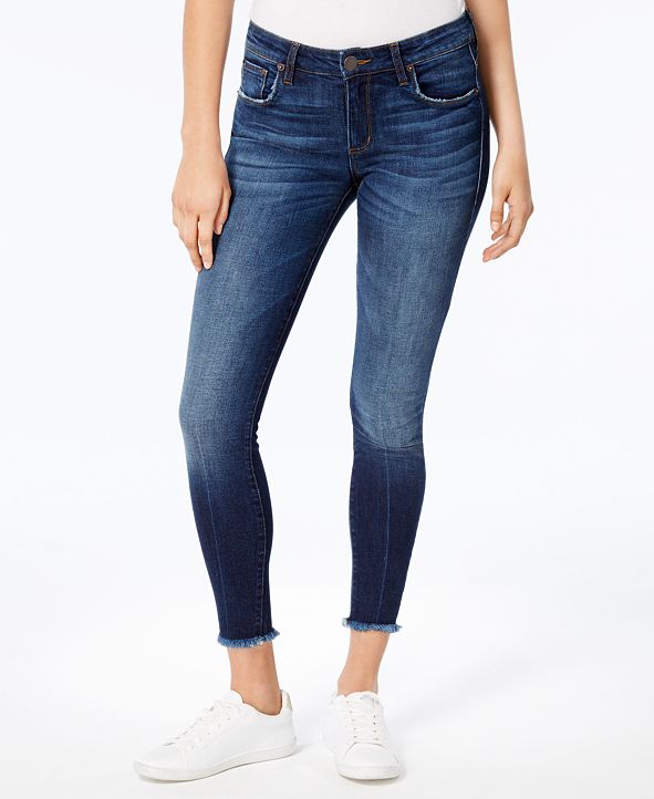 STS Blue Emma Mid Rise Fray-Hem Ankle Skinny Jeans & Reviews - Jeans ...