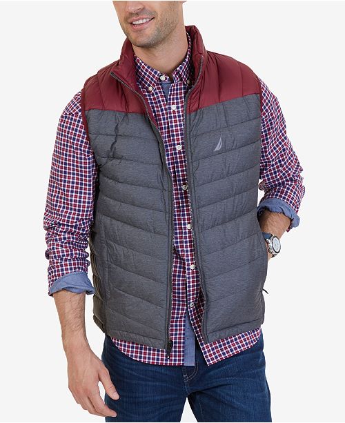 Nautica Men S Reversible Quilted Vest Reviews Coats Jackets Men Macy S