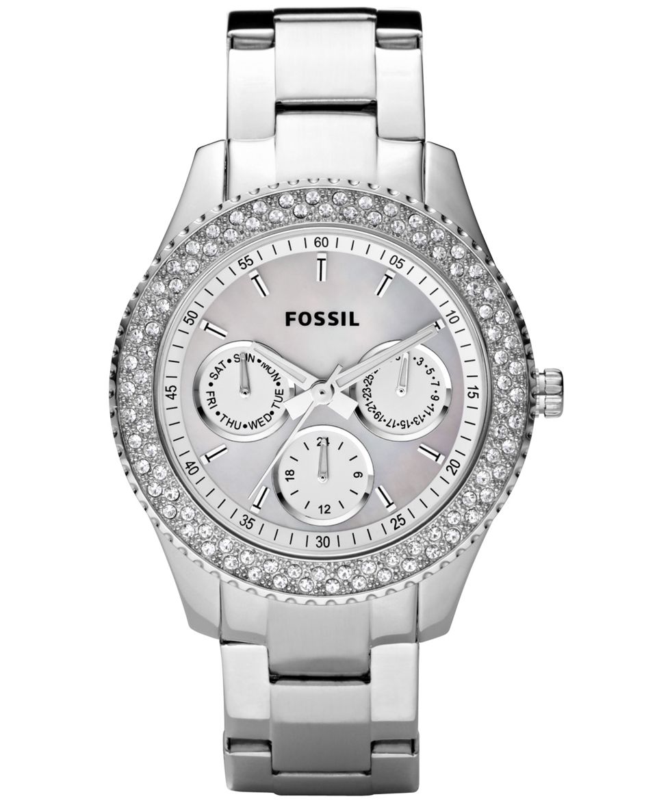 Fossil Womens Stella Stainless Steel Bracelet Watch 37mm ES2860   Watches   Jewelry & Watches