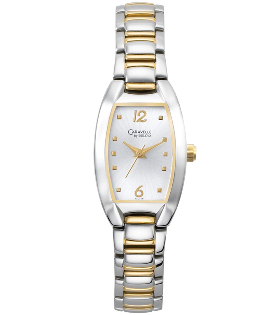 Caravelle by Bulova Watch, Womens Two Tone Mixed Metal Bracelet