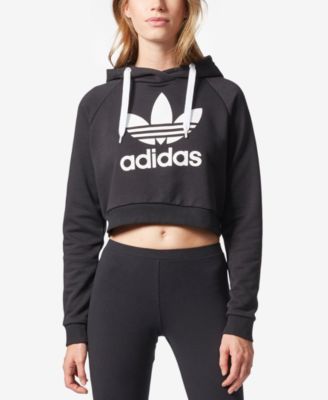 womens cropped adidas hoodie