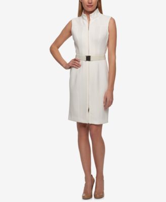 macy's tommy hilfiger white dress