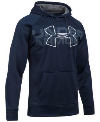 under armour storm armour fleece big logo hoodie