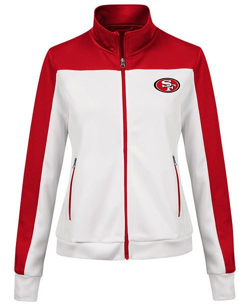 G Iii Sports Women S San Francisco 49ers Play Maker Rhinestone Track Jacket Reviews Sports Fan Shop By Lids Women Macy S