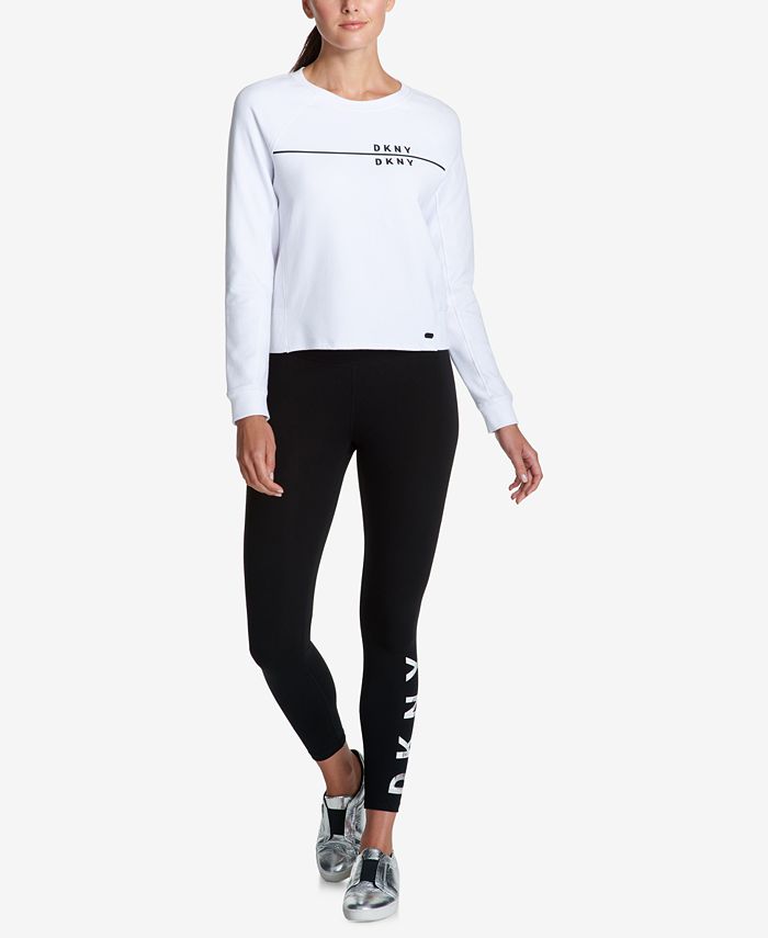 DKNY Sport Logo-Print Sweatshirt & Reviews - Tops - Women - Macy's