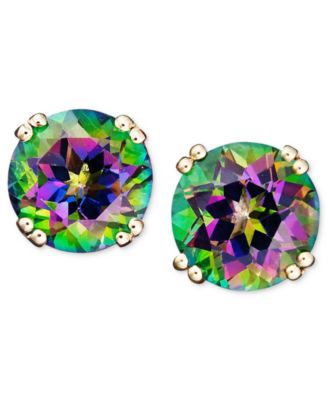 Серьги Macy's 14k с мистик-топазом 4,5 карат, фиолетовые