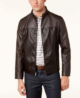 alfani men's leather jacket