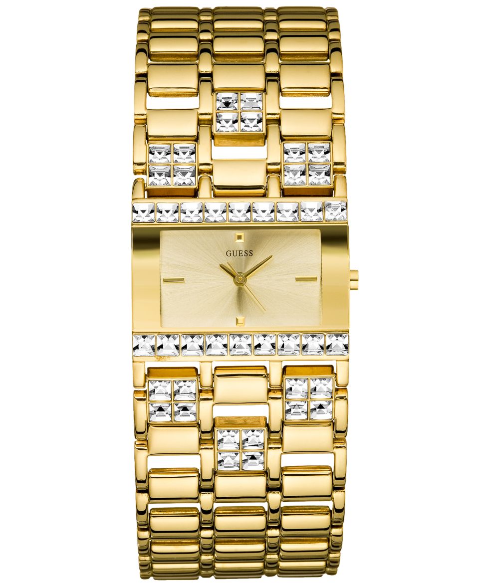 GUESS Watch, Womens Gold Tone Multi Chain Bracelet 48x40mm U0085L1 