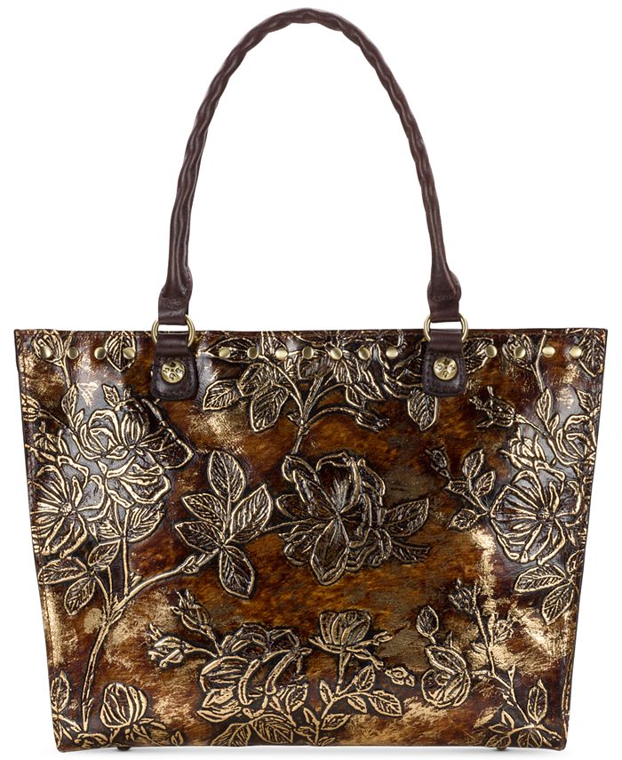 Patricia Nash Zancona Metallic Embossed Leather Tote, Created for Macy
