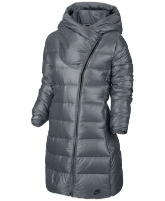 women's nike long puffer coat