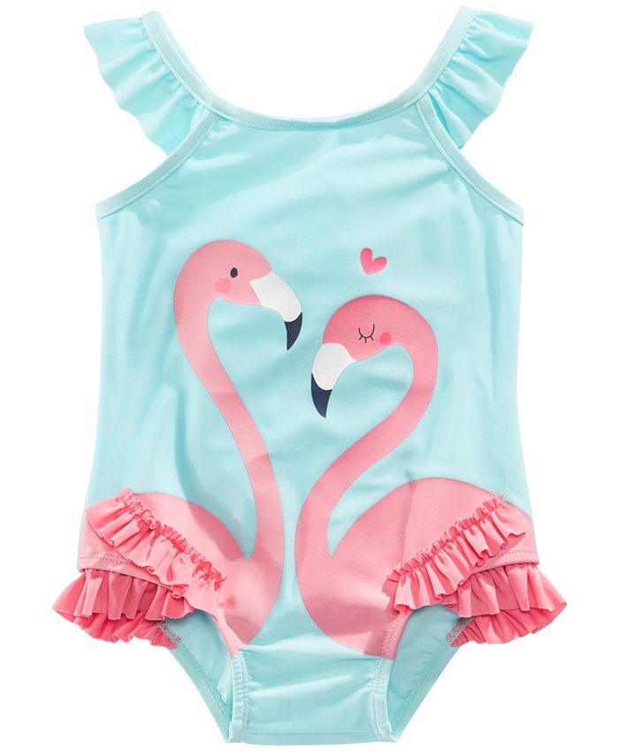First Impressions 1-Pc. Flamingos Swim Suit, Baby Girls, Created for ...